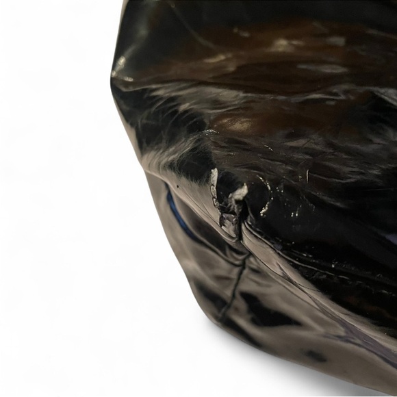 Jimmy Choo Black and Silver Glossy Tote Bag - Picture 2 of 9